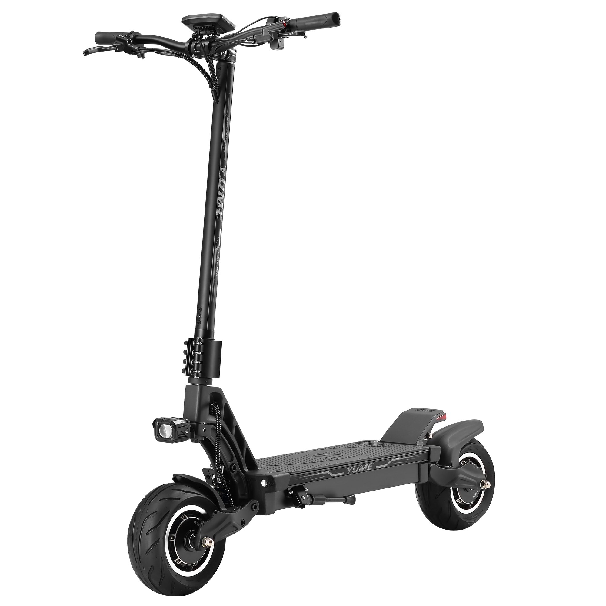 YUME HAWK Pro US Stock 10*4.5 inch road tire electric scooters 2 wheel folding Adult fat tire 60v 6000w scooter