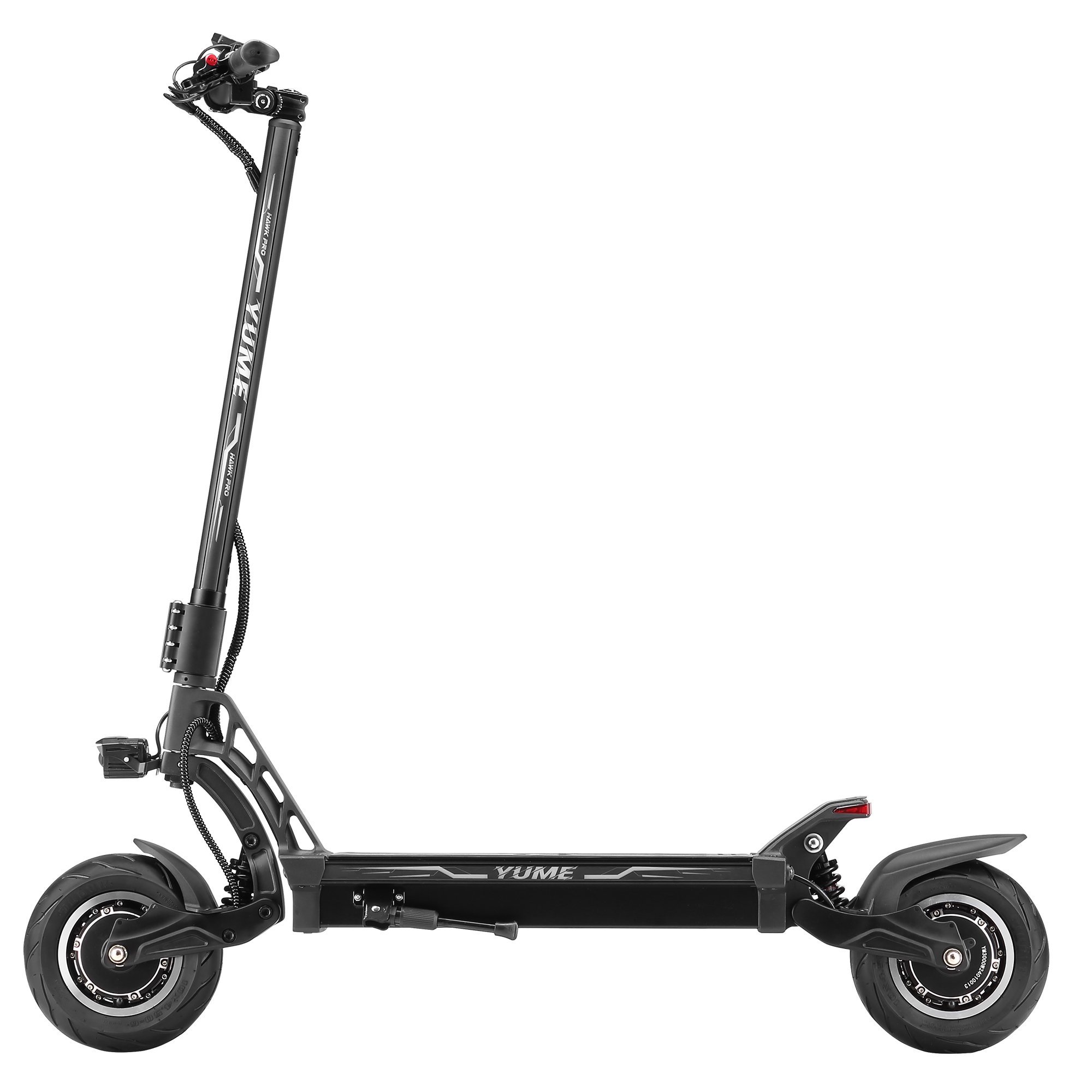 YUME HAWK Pro US Stock 10*4.5 inch road tire electric scooters 2 wheel folding Adult fat tire 60v 6000w scooter