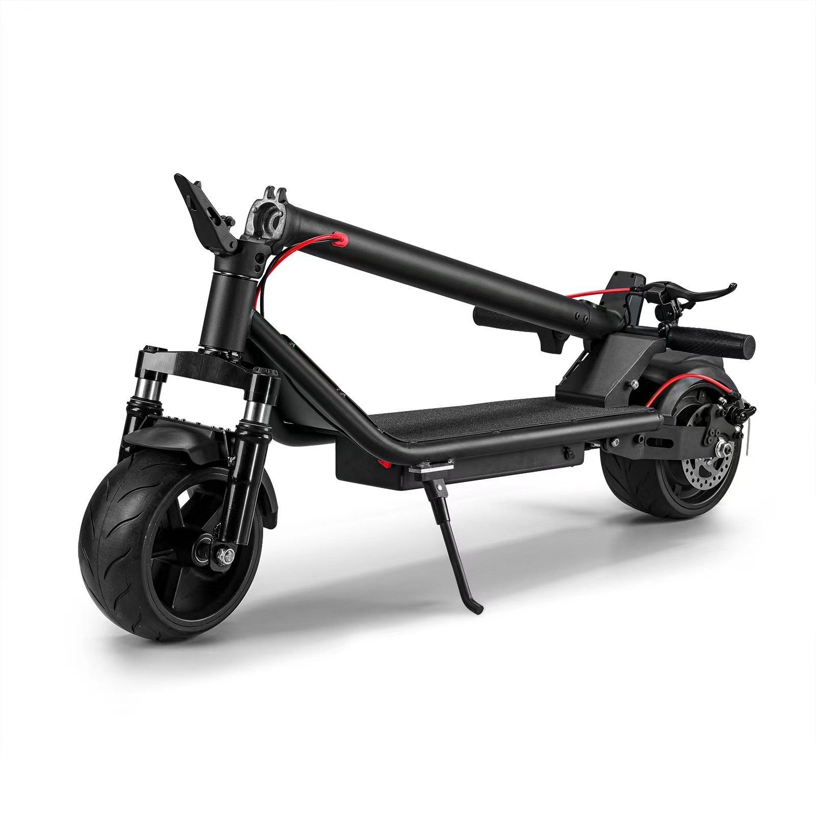Unisex 500W Rear Drive Electric Scooter 100mm Wide 215mm High Tires Smart Digital 40km/h Two-Wheel scooter
