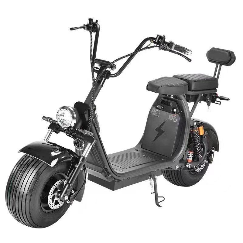 FULIKE 1500W 60V Removable Battery Fat Tire Harley Electric Scooter