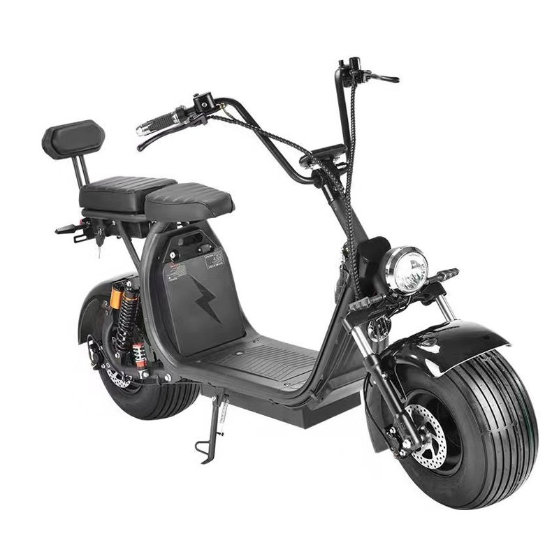 FULIKE 1500W 60V Removable Battery Fat Tire Harley Electric Scooter