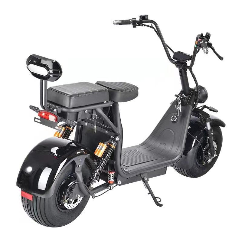 FULIKE 1500W 60V Removable Battery Fat Tire Harley Electric Scooter