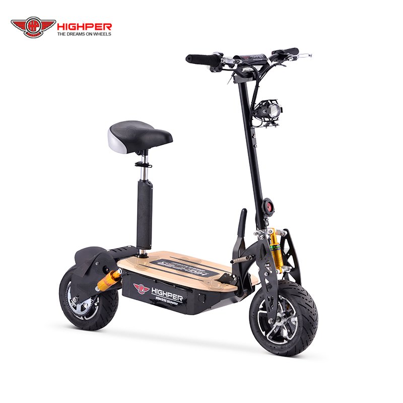 1000W 1600W Adult Electric Scooter Foldable with 12" on road tires Scooter