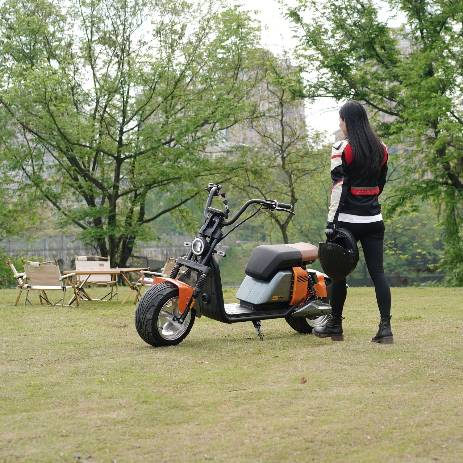 Hoodax Dual Motor Wide Wheel Electric Scooter 500w Electric Adult Wide Wheel Scooter Foldable Electric Scooter Adult