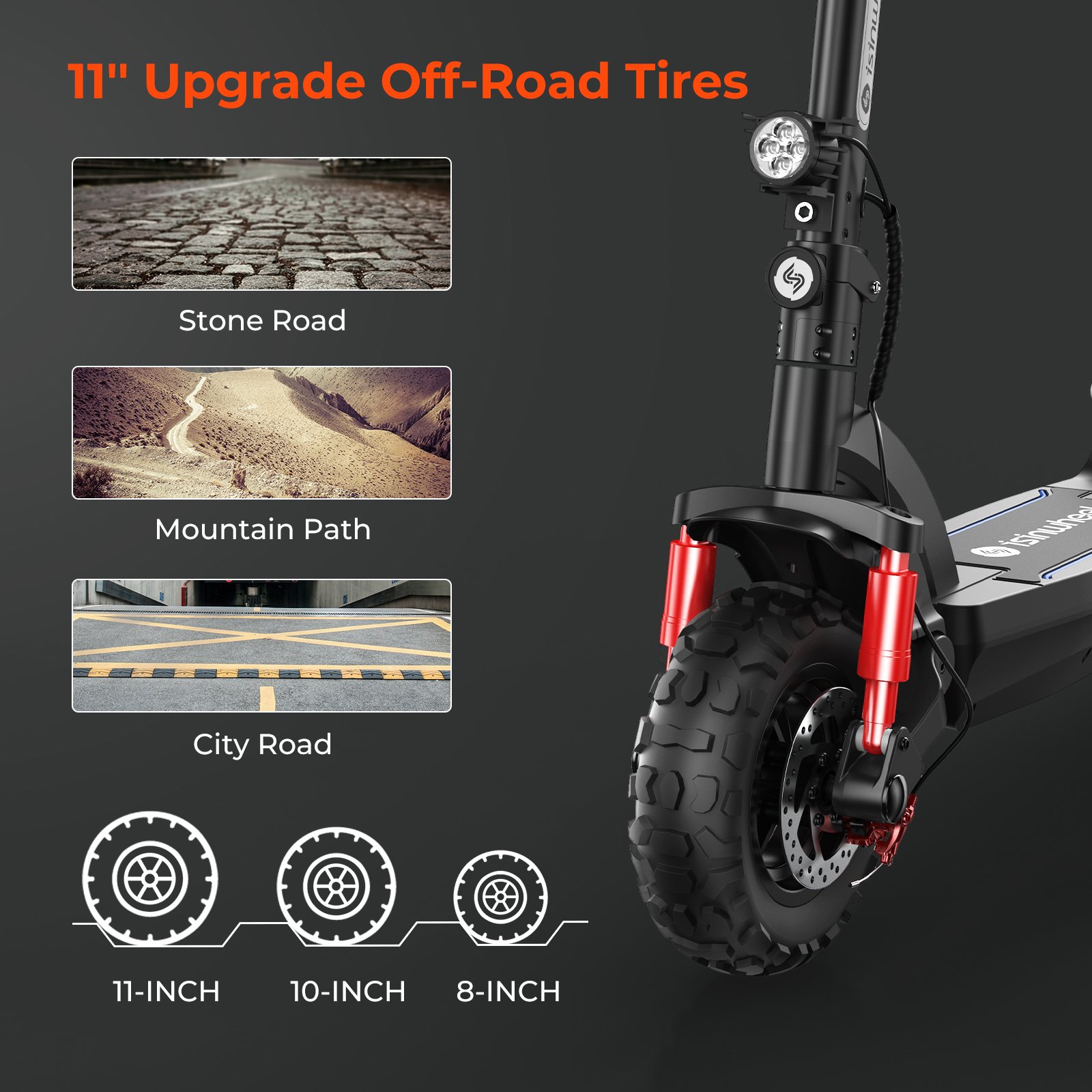 EU warehouse isinwheel GT2 800W Off Road adults Electric Scooters