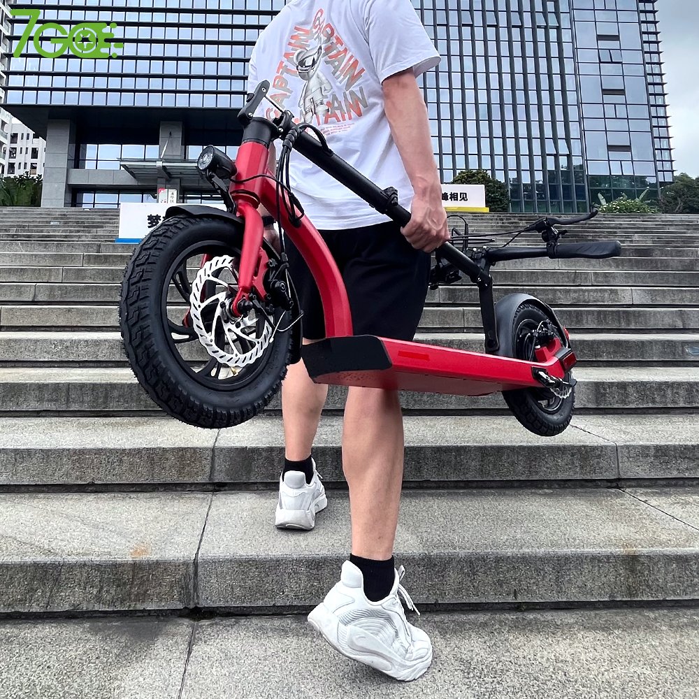 7Go EU US warehouse 12 inch tire foldable Electric Scooter 500W 48v long range fast speed escooter with patent