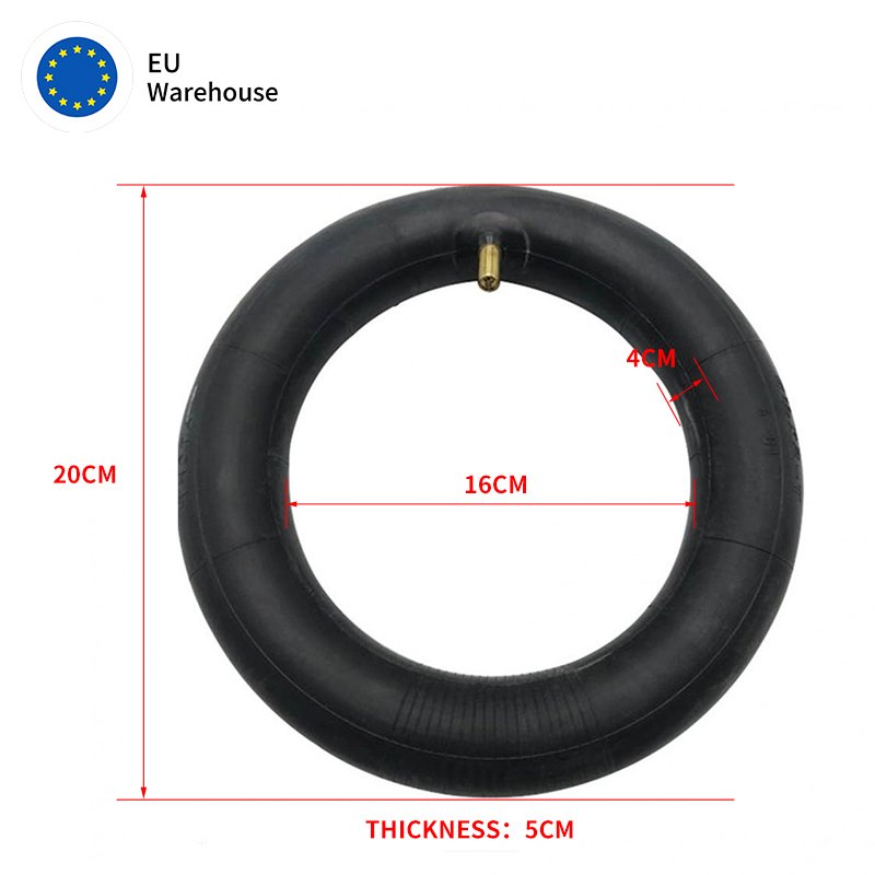 EU Warehouse 8.5 Inch Inner Tube With Straight Valve For Electric Scooter 8.5*2 Reinforced InnerTubes For Electric Scooter Tires