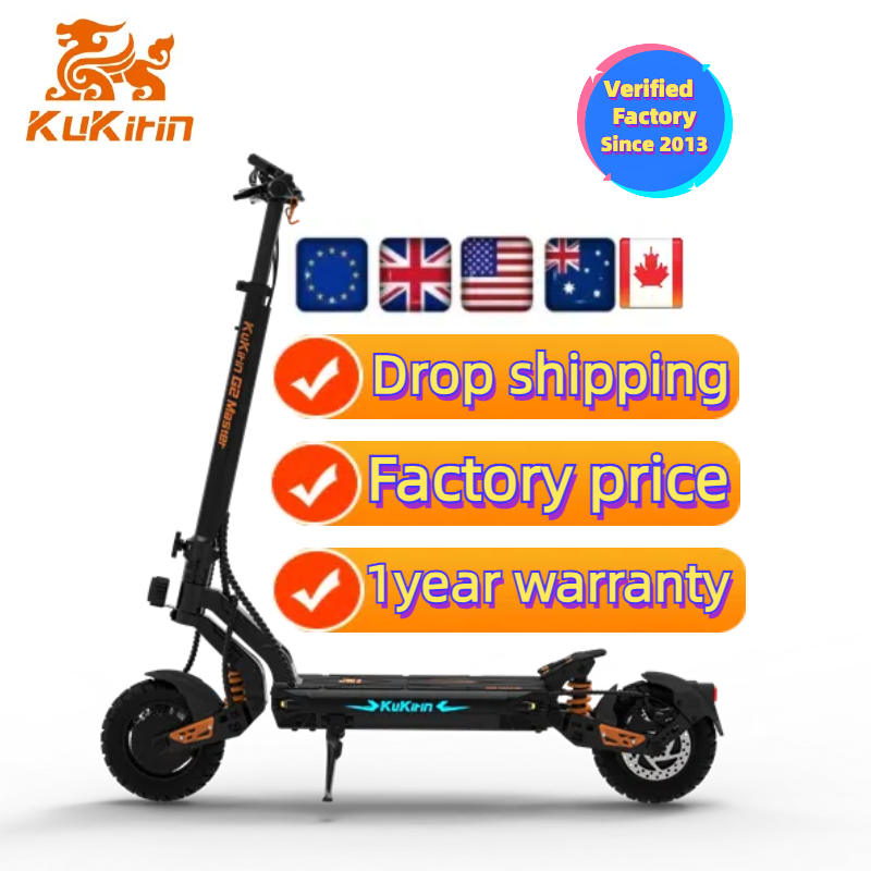 2024 Kukirin G2 Master 2000w Dual Powerful Motor 52v 20.8ah Electric Scooters Hydraulic Shock Absorbers Adult Electric Scooter