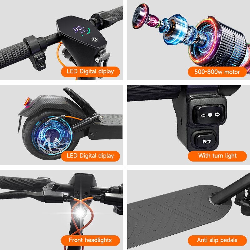 scooty 500 watt adult electric scooter high quality electric scooter fast electric scooter with Rear drum brake