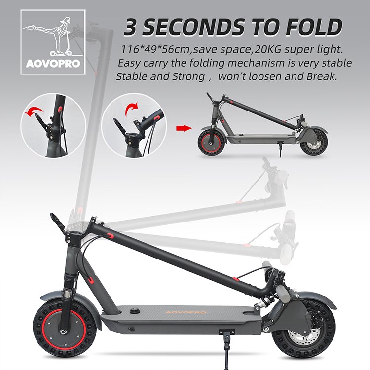 Drop Shipping UK DE EU Warehouse AOVO Pro ESMAX Kickscooter Two Wheel Adult 350w E Electric Scooter with App Scooter Electric