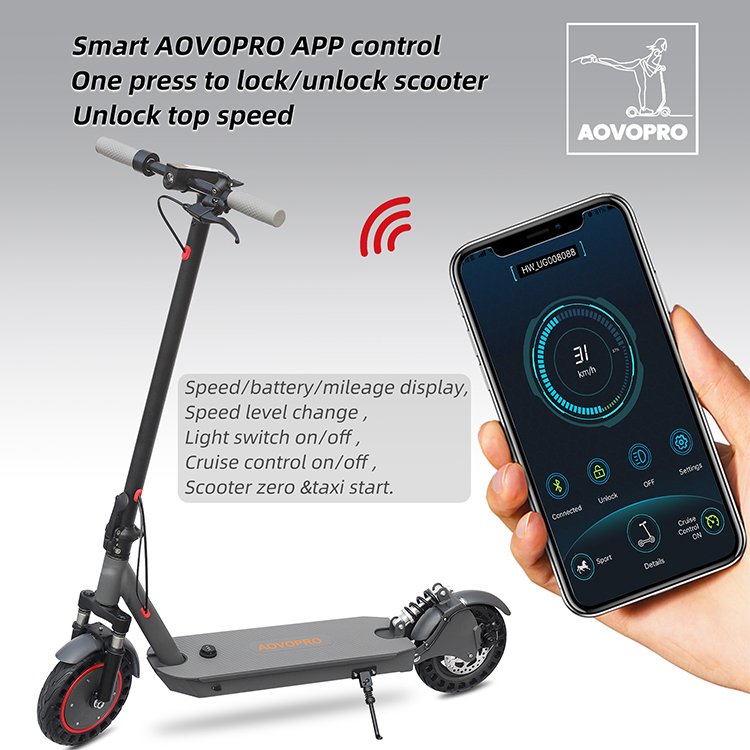 Drop Shipping UK DE EU Warehouse AOVO Pro ESMAX Kickscooter Two Wheel Adult 350w E Electric Scooter with App Scooter Electric