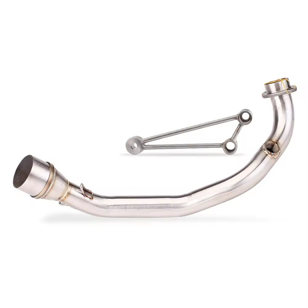 High quality Exhaust Muffler System GY6 front exhaust pipe with oxygen port