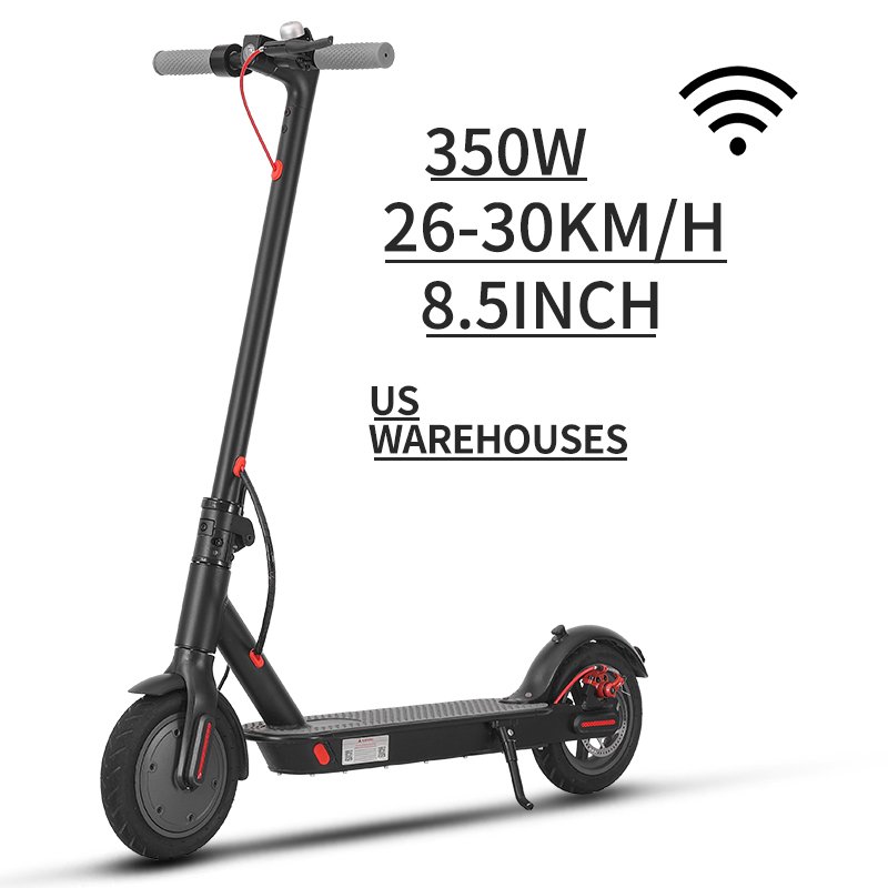 electr 350w 8.5 Inch Tire Motor 2 wheel fast Kick Folding Foldable Adults 36V electric scooter With Bluetooth