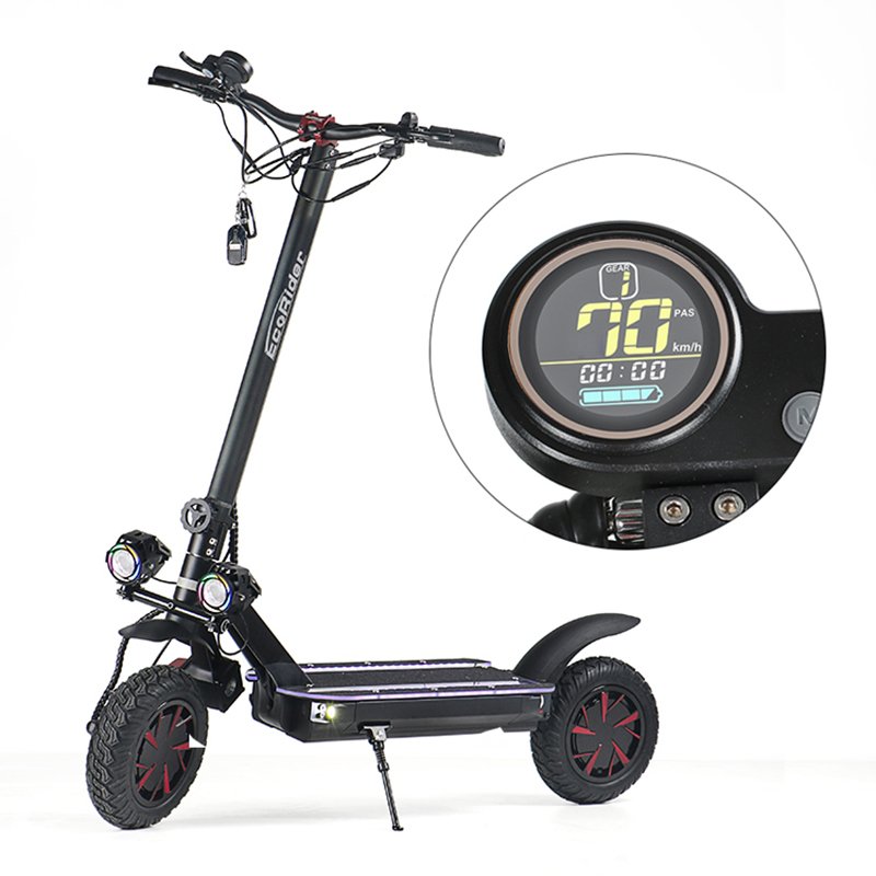 EcoRider E4-9 10inch Foldable 3600W Mobility Two Wheels Off Road E Scooter Adults self-balancing Foldable Electric Scooters