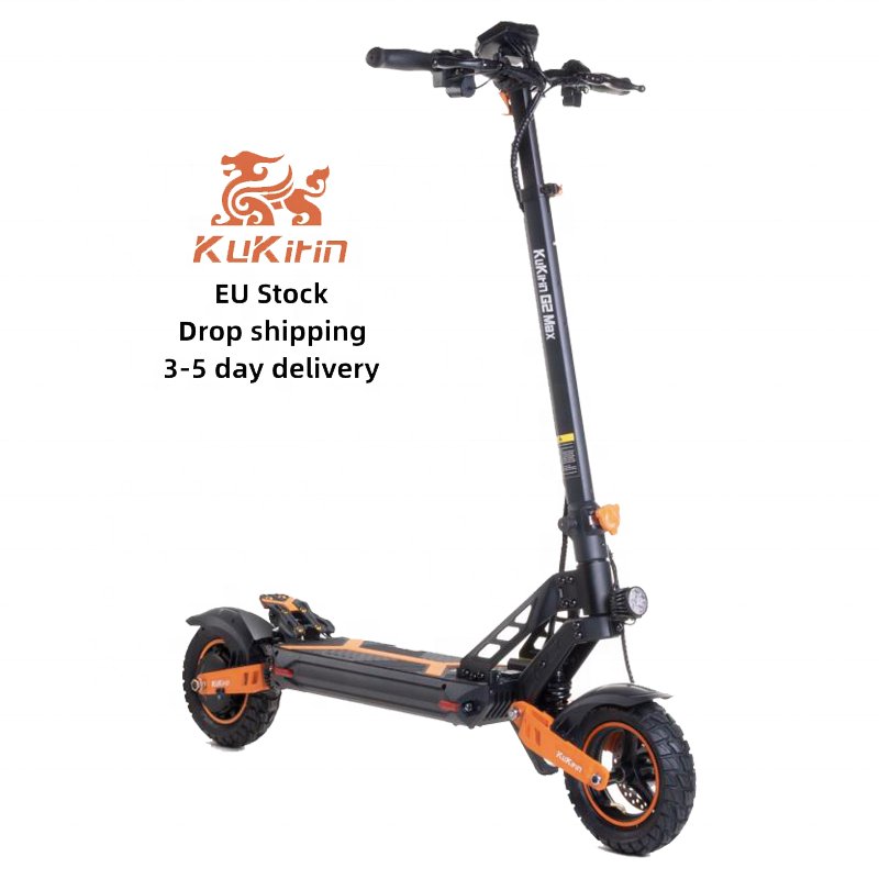 EU warranty service portable foldable folding front three-speed adjustable 48V 20Ah kukirin G2MAX electric scooter for adults
