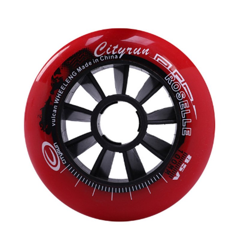 Skating speed skating wheel adult single row pu wheel red roller skating accessories competition racing wheel