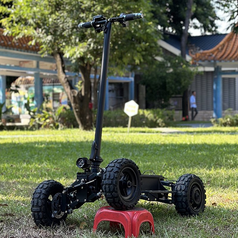 48v21ah 2x1500w Dual Motor Lithium Battery Electric Scooter Standing ATV Adult Electric ATV 4 wheel Front and Rear Suspension