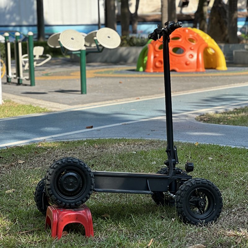 48v21ah 2x1500w Dual Motor Lithium Battery Electric Scooter Standing ATV Adult Electric ATV 4 wheel Front and Rear Suspension