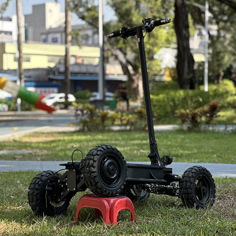 48v21ah 2x1500w Dual Motor Lithium Battery Electric Scooter Standing ATV Adult Electric ATV 4 wheel Front and Rear Suspension