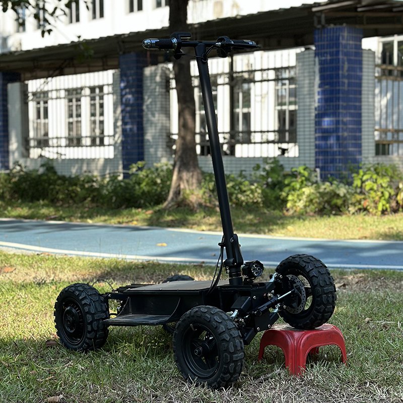 48v21ah 2x1500w Dual Motor Lithium Battery Electric Scooter Standing ATV Adult Electric ATV 4 wheel Front and Rear Suspension