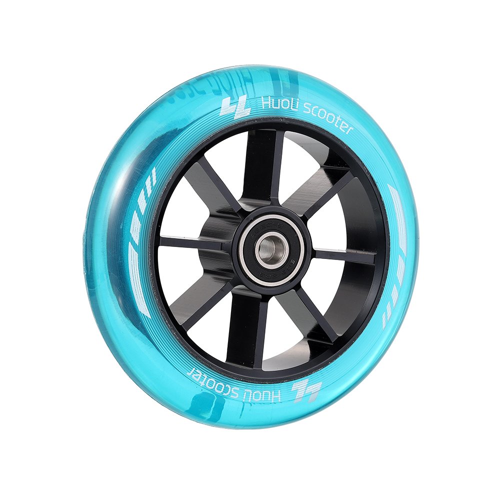 Huoli 110mm 120mm Stunt Scooter Wheels Pro Wholesale Custom Accepted Wheels with Aluminum Core Abec-9 Bearing