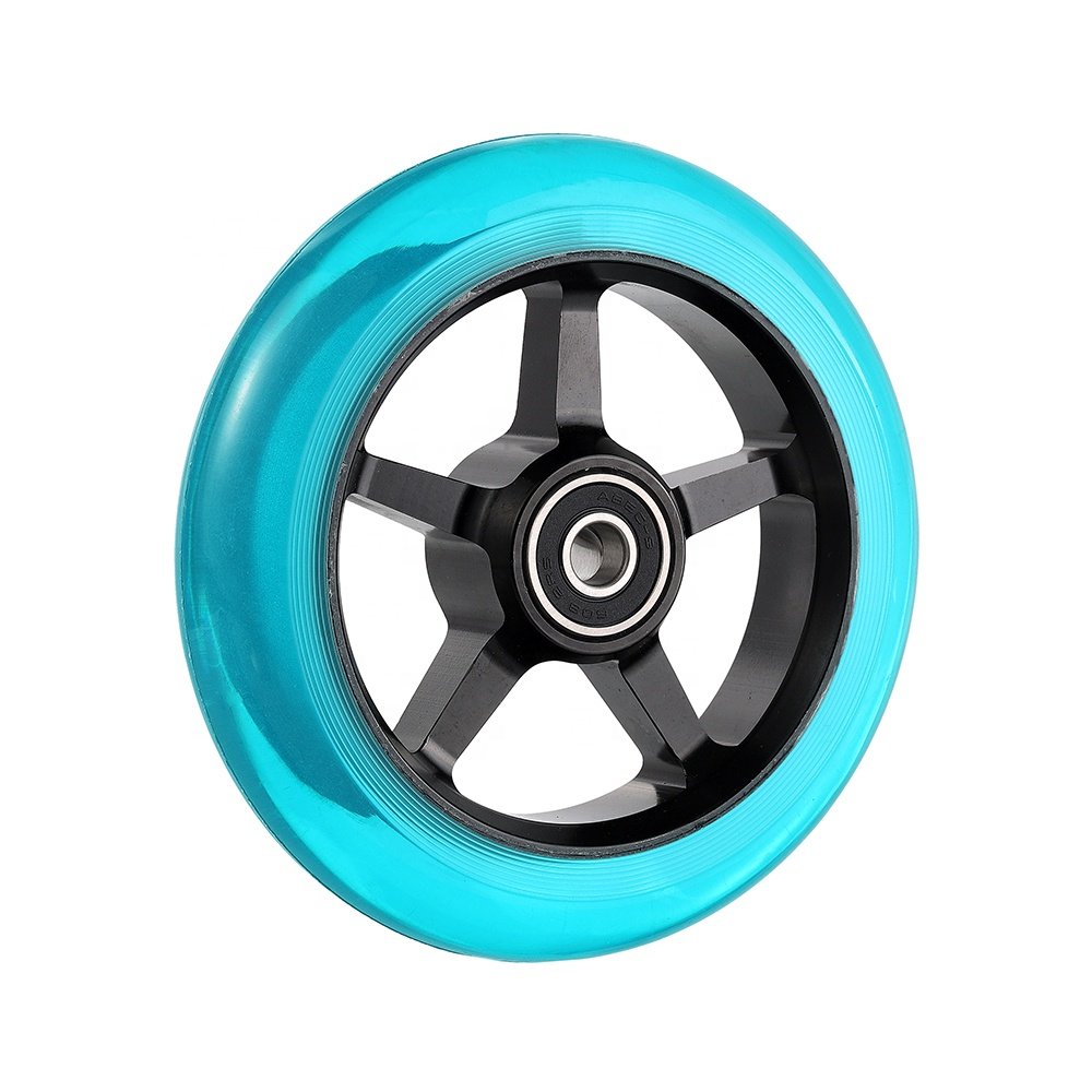 Huoli 110mm 120mm Stunt Scooter Wheels Pro Wholesale Custom Accepted Wheels with Aluminum Core Abec-9 Bearing