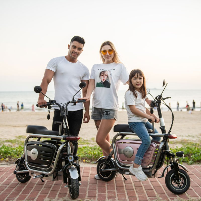 Folding Scooter 500W Lady Folding Mini Light Weight Scooter Women Electric Scooter With Child Seat