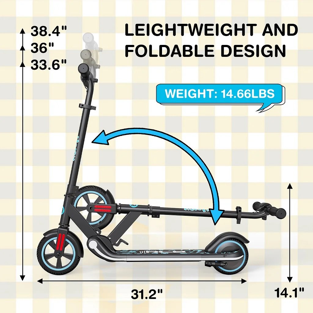 RCB 7Inch Electric Scooter Children's Gift EU/US Warehouse Stock Two Wheels Foldable Kick Kids Scooter