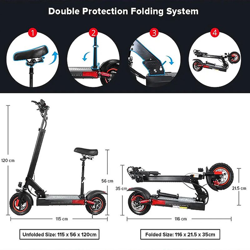 EU US Warehouse door to door 500W e scooter foldable two wheeled adult electric scooter