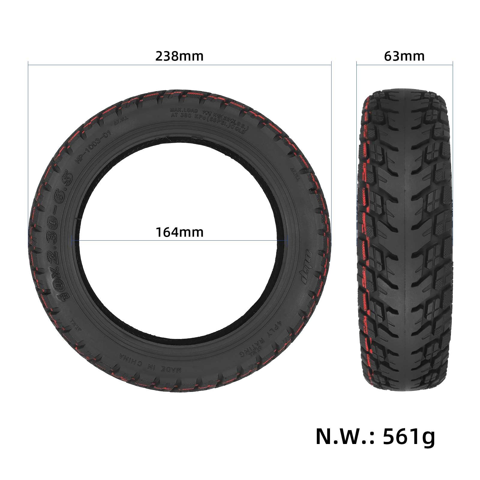 ULIP10*2.30-6.5 Tubeless Tire Replacement 10inch Electric Scooter Tire for Niu KQ2 E-Scooter Spare Parts Accessories