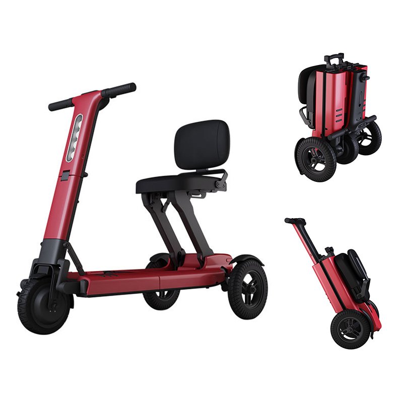 Shenzhen Manufacturer CE Rohs easy operated 3S quick folding electric three wheels mini size folding electric scooters