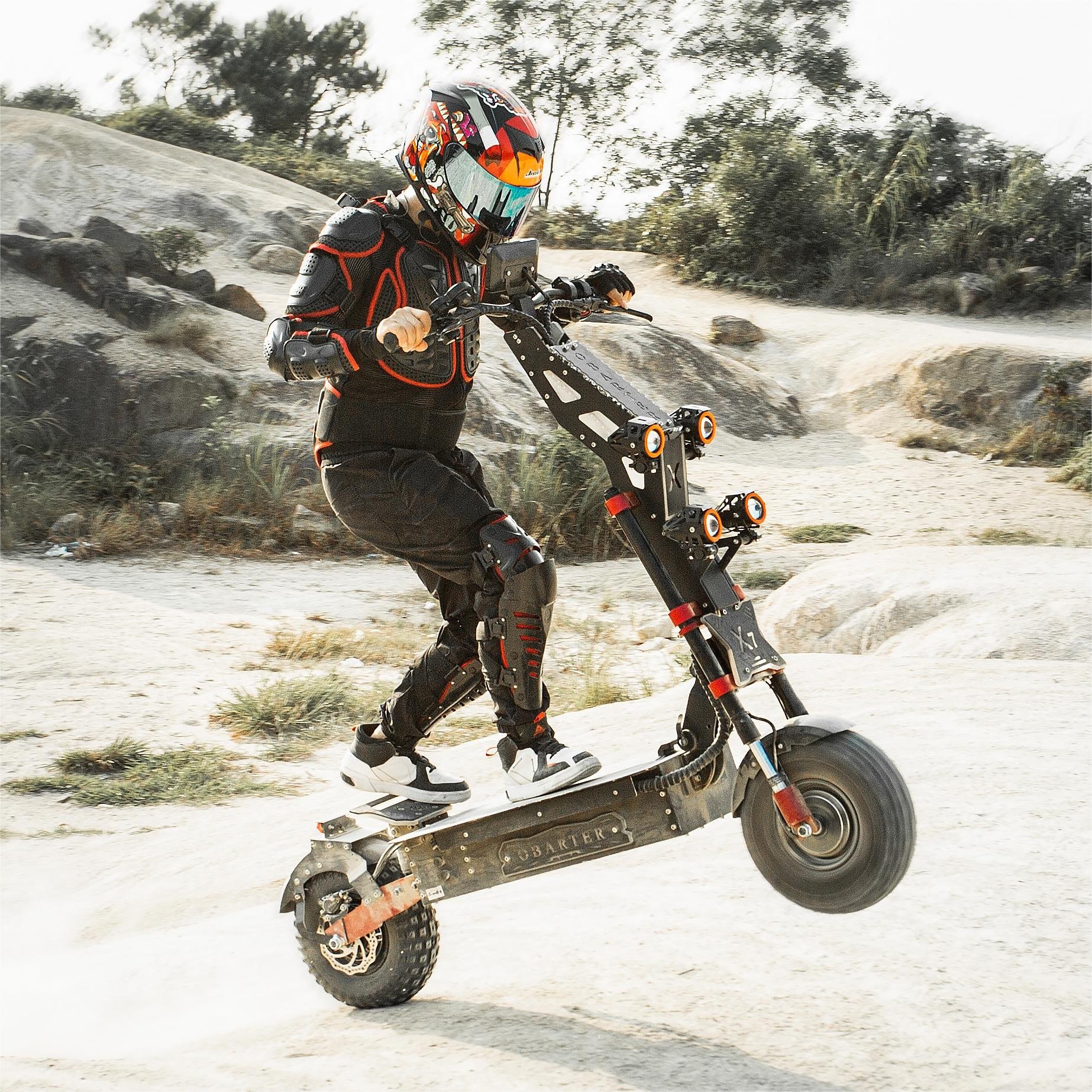 X7 High Speed Off-Road 14 inch 72V10000W 72V60Ah 70Ah 80Ah Long Distance Dual Drive Adult Electric Scooter