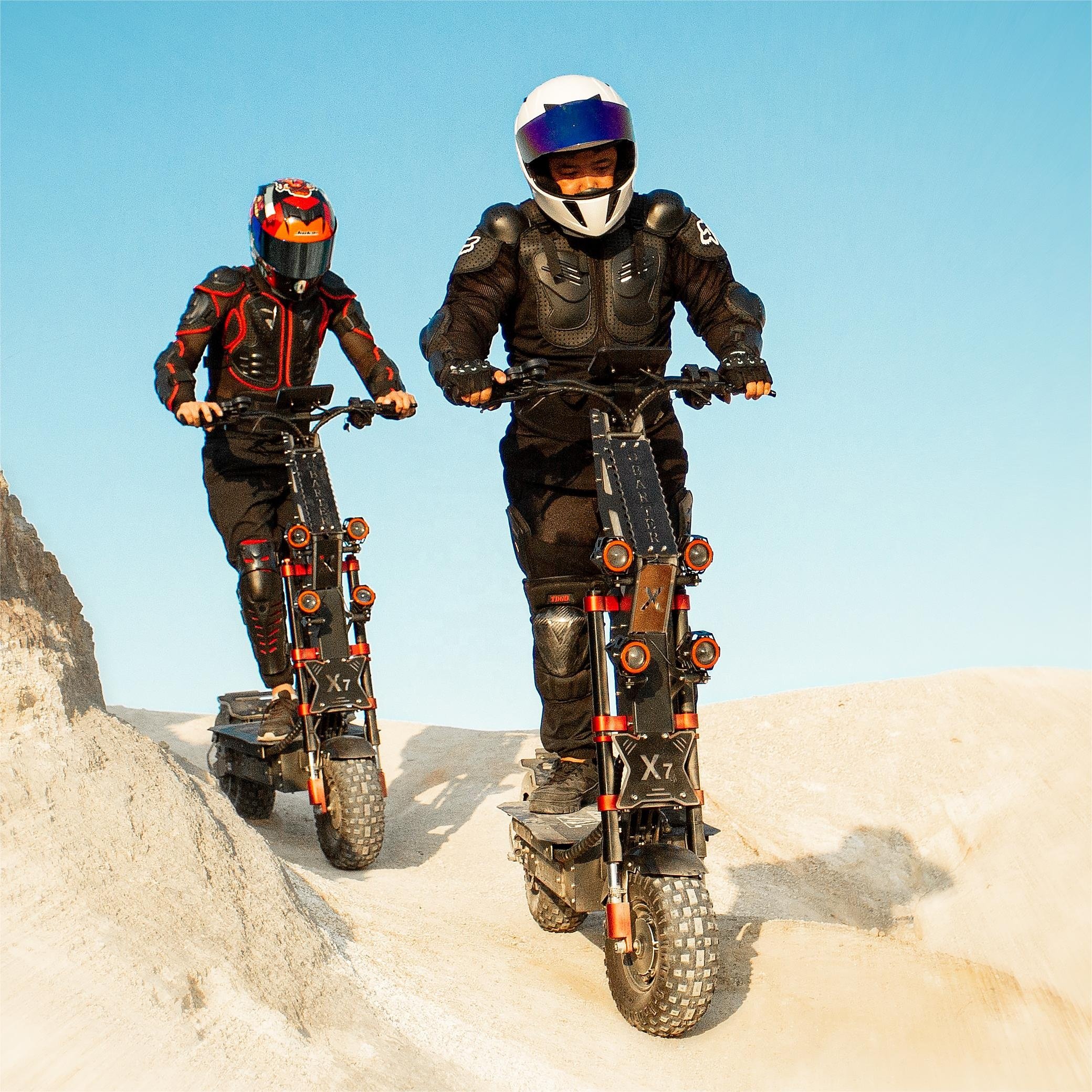 X7 High Speed Off-Road 14 inch 72V10000W 72V60Ah 70Ah 80Ah Long Distance Dual Drive Adult Electric Scooter
