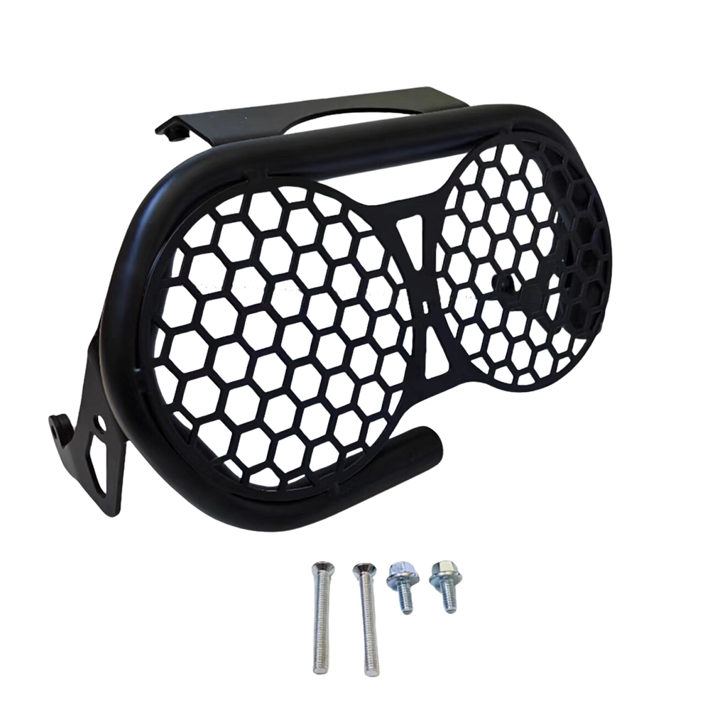 TANK200 Petrol Gas Motorcycle Moped Mobility Motorbike Parts Headlight Head Light Guard Protector Cover Protection Grill Fit