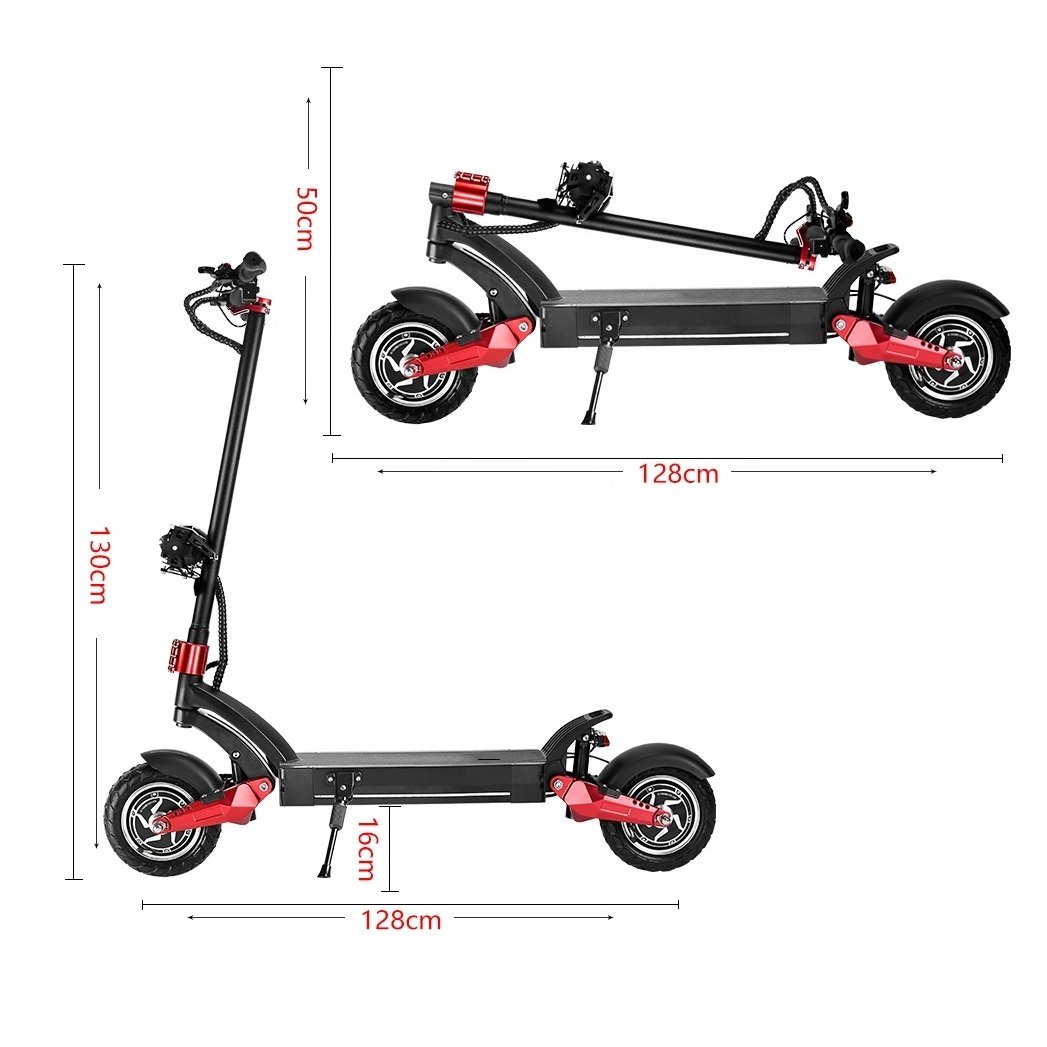 Hot sale 60V 10 inch fat wheel 3200w Dualtron 60-70km dual motor adult off-road electric scooter