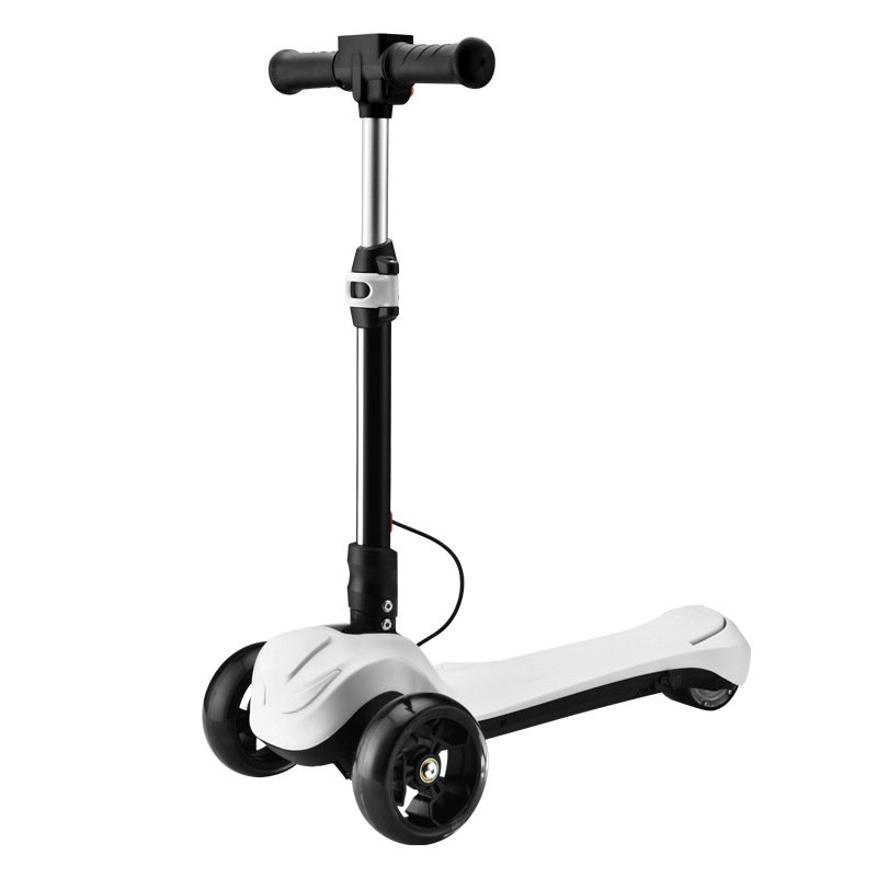 Children's Rechargeable Skateboard Two-Three Wheel Electric Scooter with Lithium Battery Power-Assisted Scooter