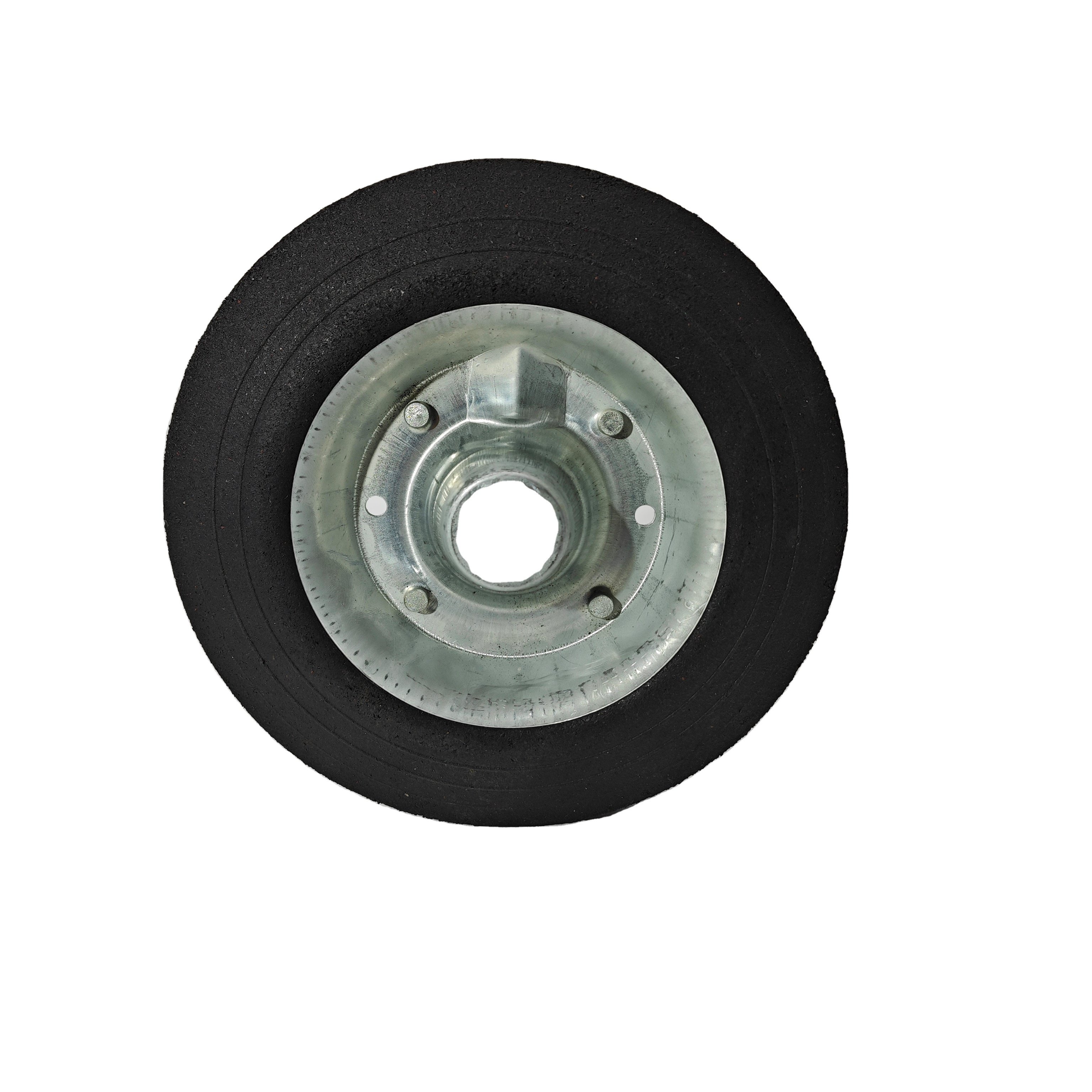Small solid rubber wheel high quality sturdy heavy duty hand wheel trash can wheel