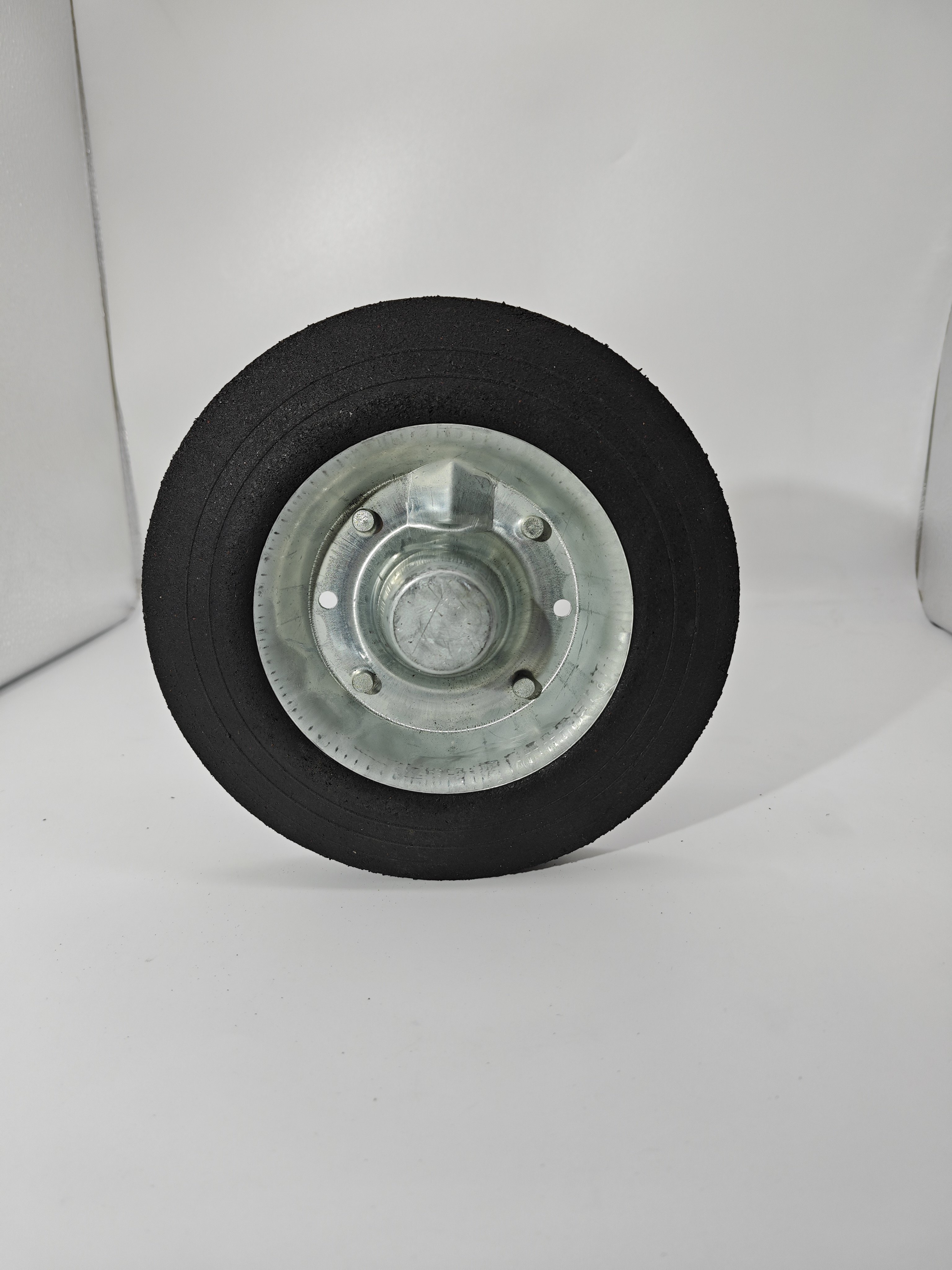 Small solid rubber wheel high quality sturdy heavy duty hand wheel trash can wheel