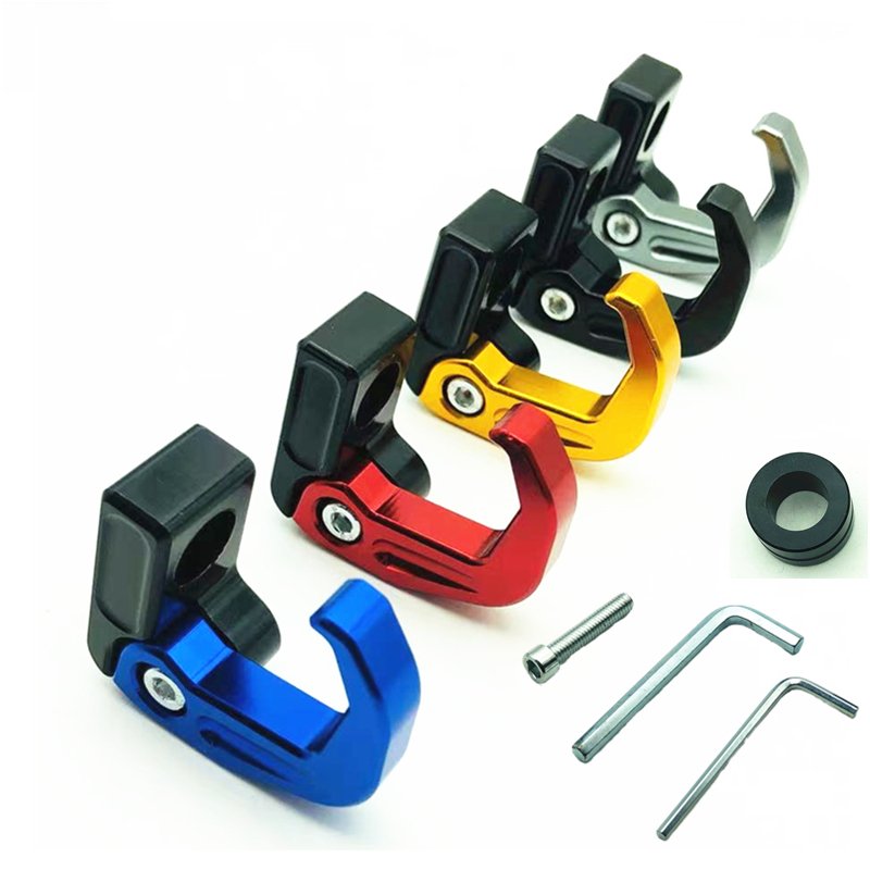 Motorcycle Single Hole Hook Folding Helmet Holder Heavy Duty Hanger Scooter Accessories Motorcycle Handlebar Hooks Aluminum
