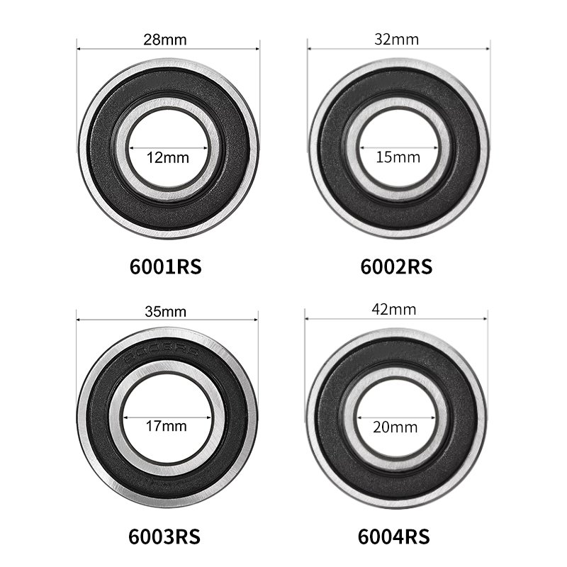 Electric Scooter Low Noise High Precision Bearing 6001RS 6002RS 6003RS 6004RS For Xiaomi Scooter Parts And Accessories