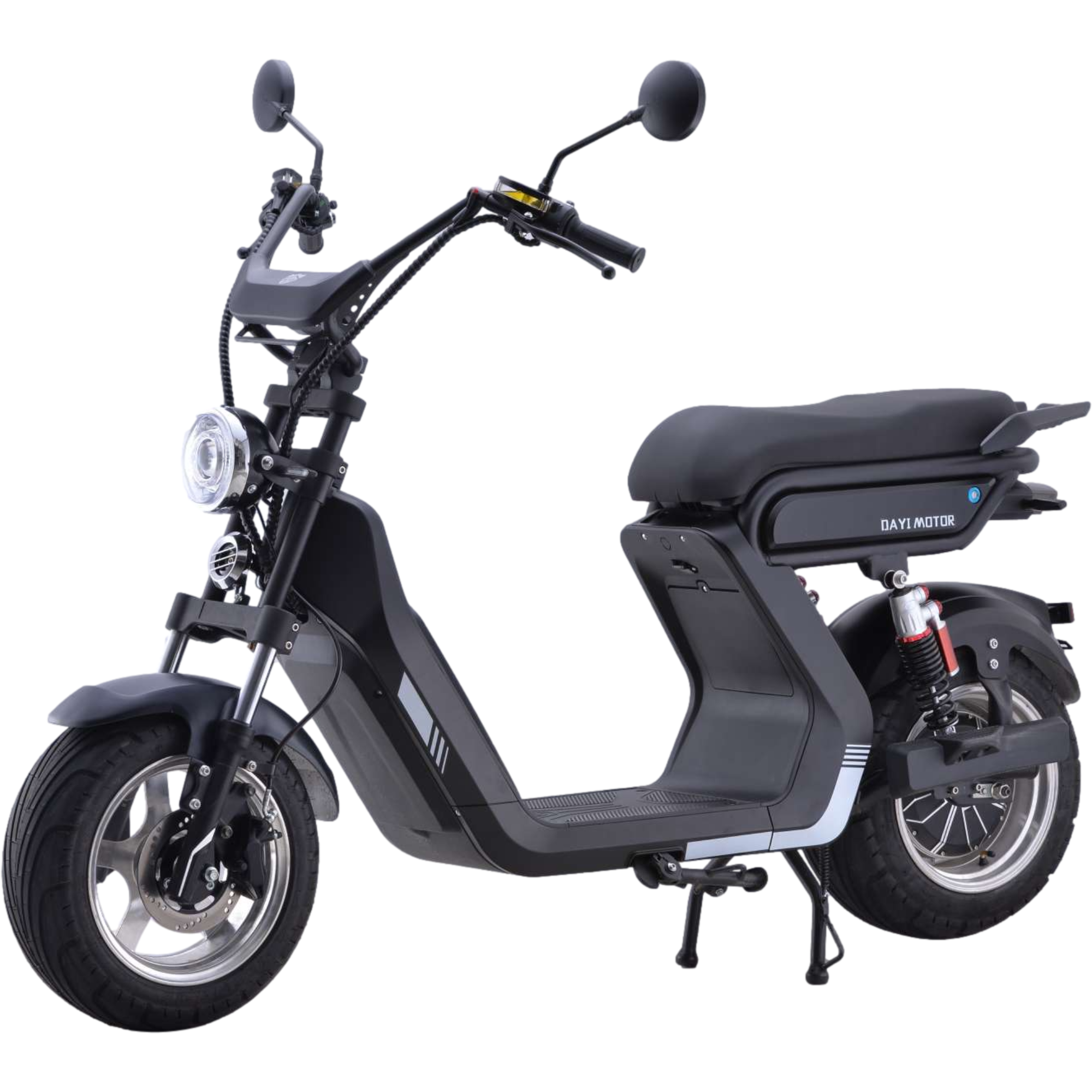 2000W High-Speed Electric Scooter with 60V Lithium Batteries 65km Range Two-Wheel Vehicle Pizza Delivery Long-Distance Travel