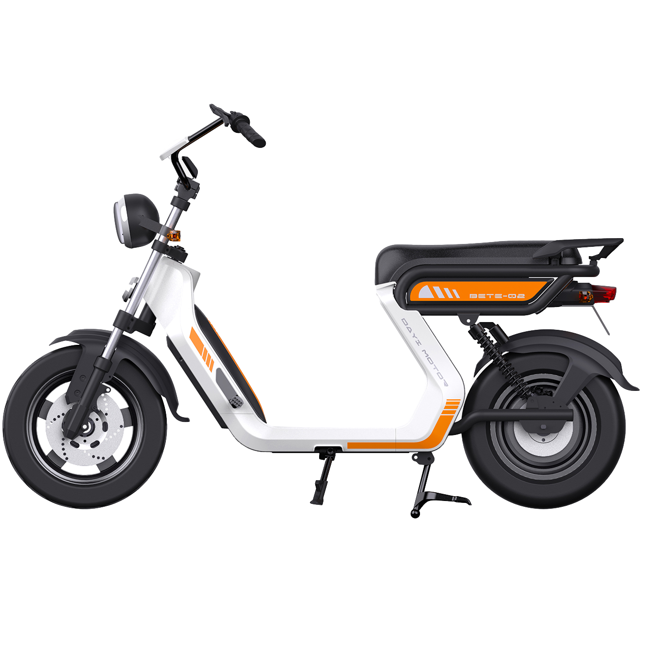 2000W High-Speed Electric Scooter with 60V Lithium Batteries 65km Range Two-Wheel Vehicle Pizza Delivery Long-Distance Travel