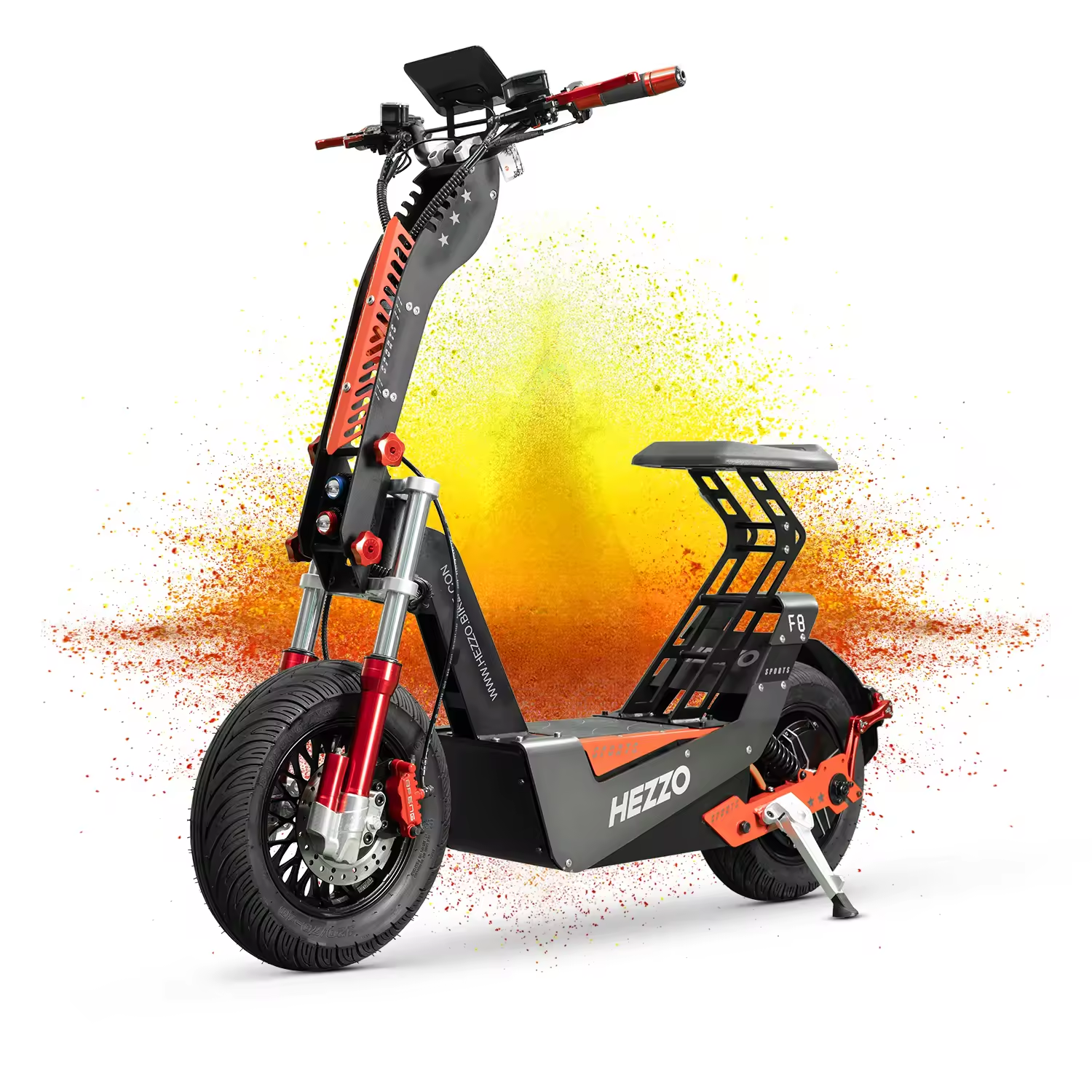 High quality fast Hezzo F8 High Power kickscooter smart 8000W scooters foot battery two wheel electric scooter
