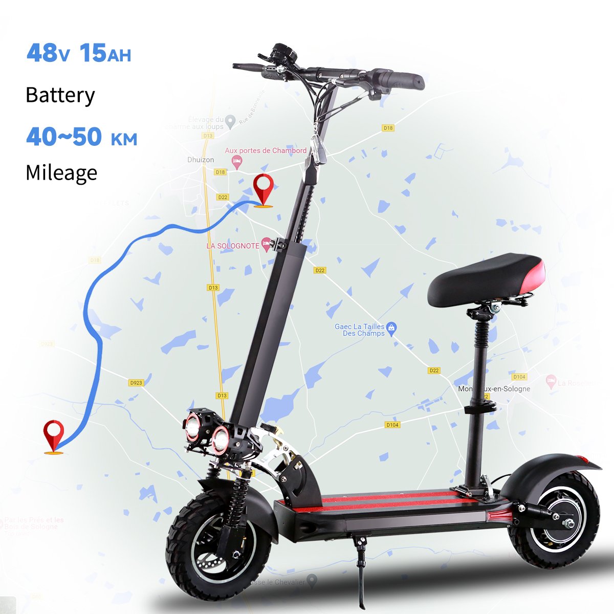 Low Prices Adult Escooter Europe Warehouse Delivery Fast Electric Scooter With 800W Motor 48V 15Ah Battery Electric Kick Scooter