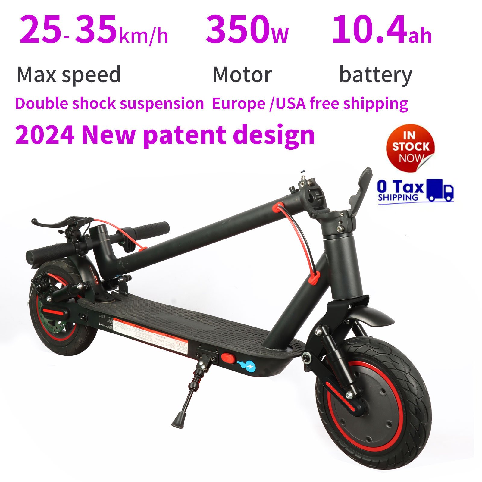 Cheap price 36V 10.4AH M365 pro 350W 250W 30km/h adults electric scooter E-Stepe escooter with double suspension and disc brake