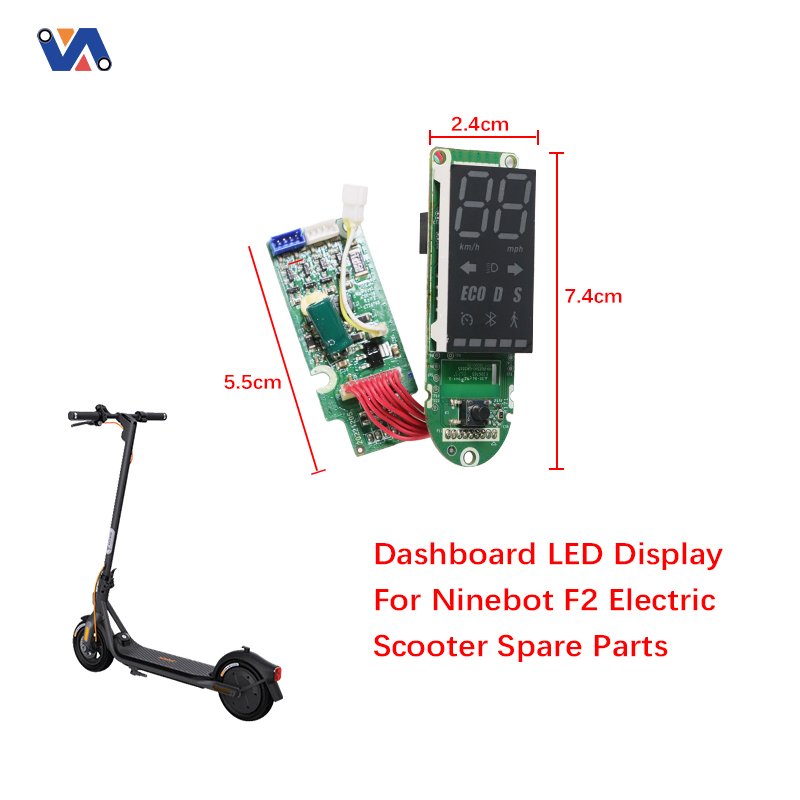 KickScooter Bluetooth Board LED Display Screen Instrument Original Dashboard For Nine bot F2 Plus Electric Scooter