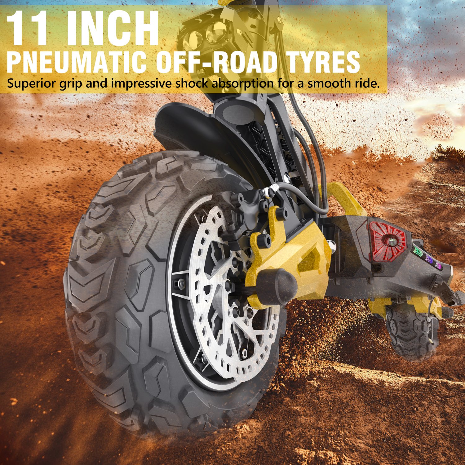 2400W iENYRID ES60 E Scooter Electric 11 inch Off-road Shock Absorbers Electric Scooter for adult