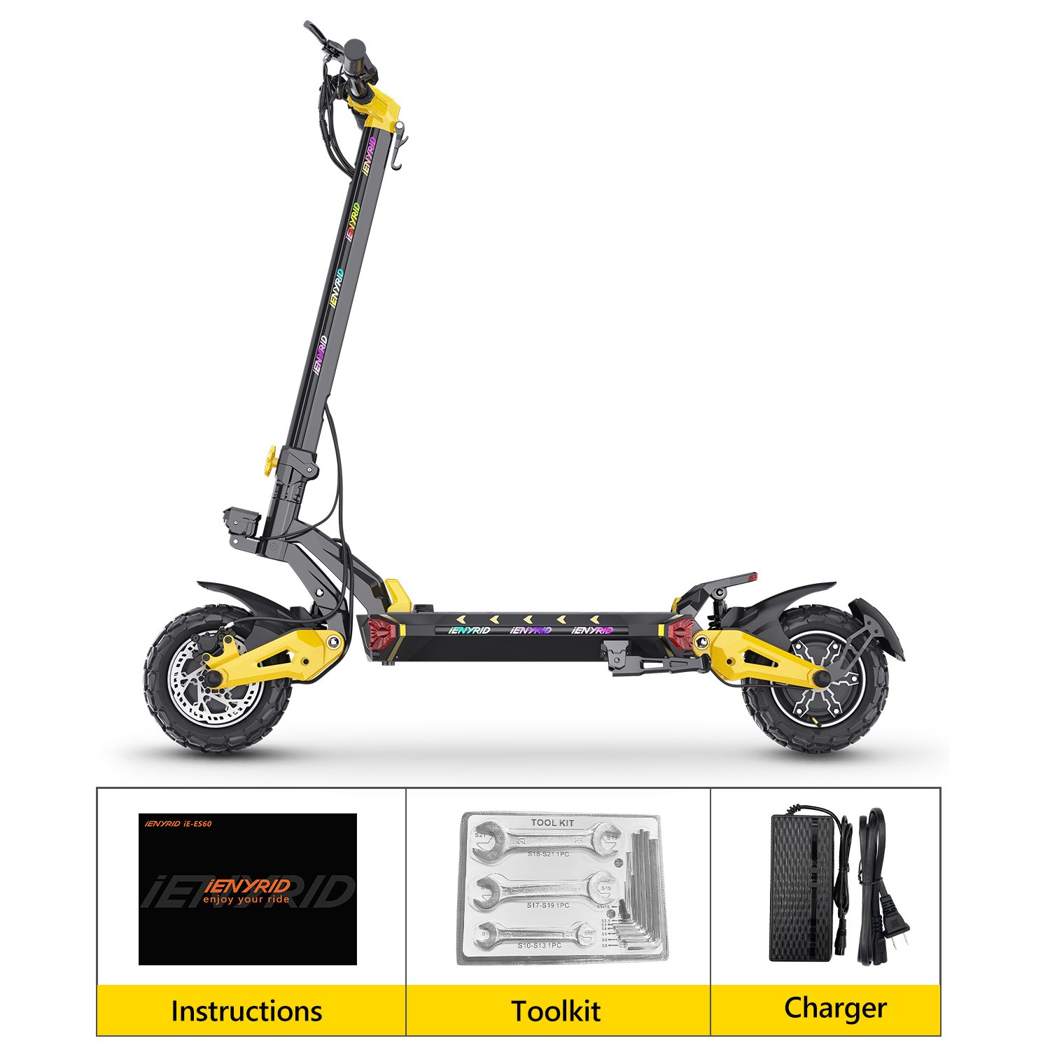 2400W iENYRID ES60 E Scooter Electric 11 inch Off-road Shock Absorbers Electric Scooter for adult