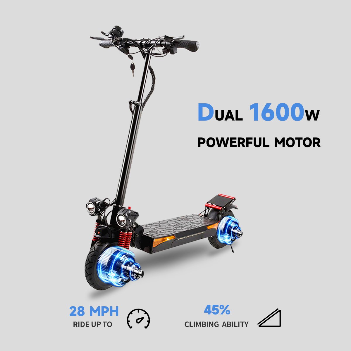 ebike 1000w Off Road Electric Scooter Germany UK Warehouse Electric Scooter 10Inch Fat Tyre 17.5ah Battery Powerful Dropshipping