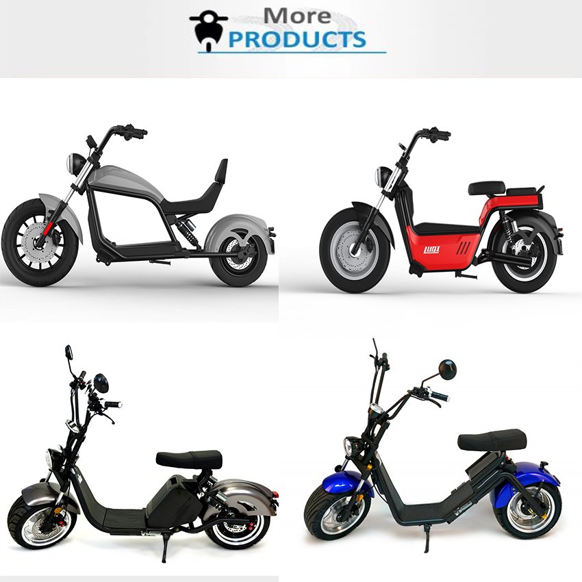 Made in china two Wheel adult Electric Scooter citycoco 1500W/2000w/3000w 12AH/20AH Electric Scooter Motorcycle Model Luqi HL6.0